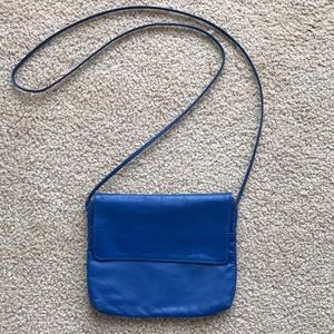 Blue Leather Mini Bag